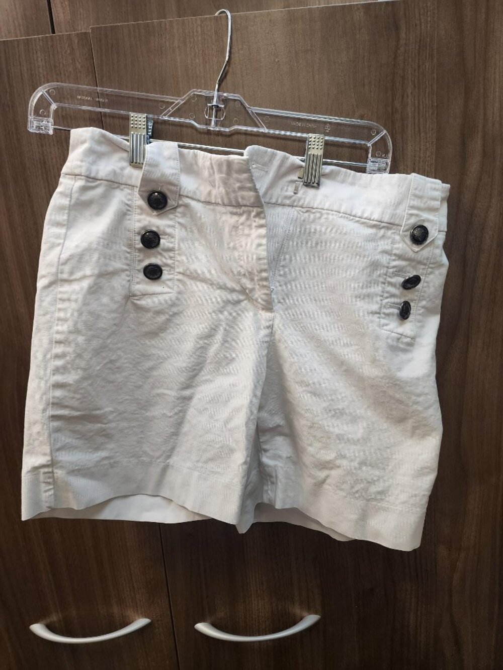 White sailor style shorts